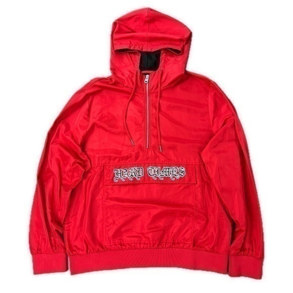 rare HARD TIMES Half Zip Cargo Hoodie